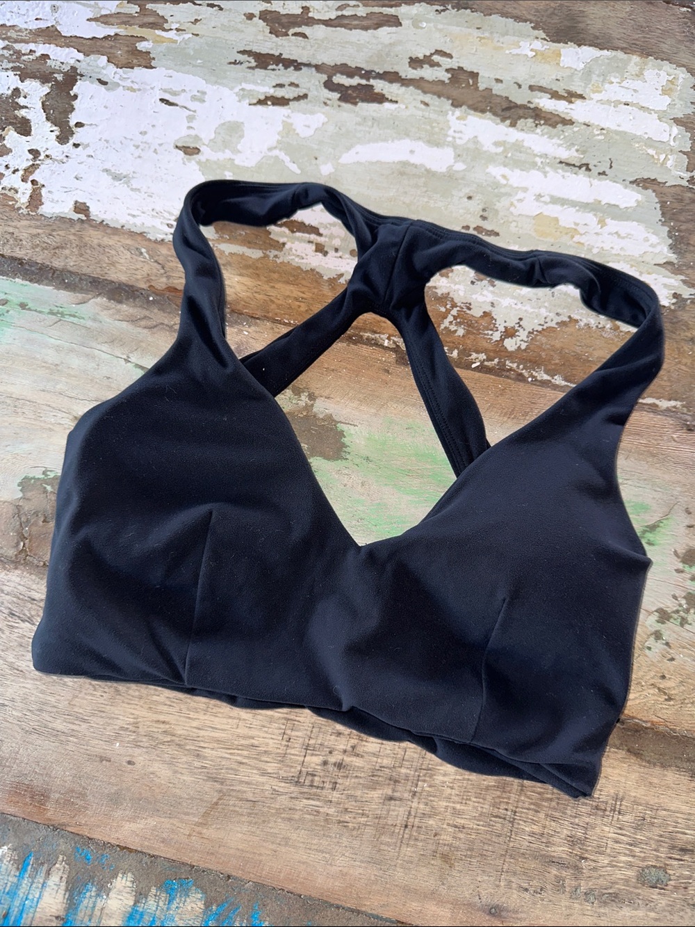 Alphalete Tenacity Deep V Cady Bra Black XS